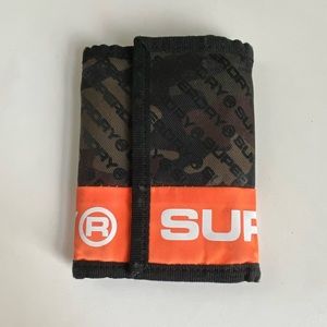 Superdry wallet camo and orange